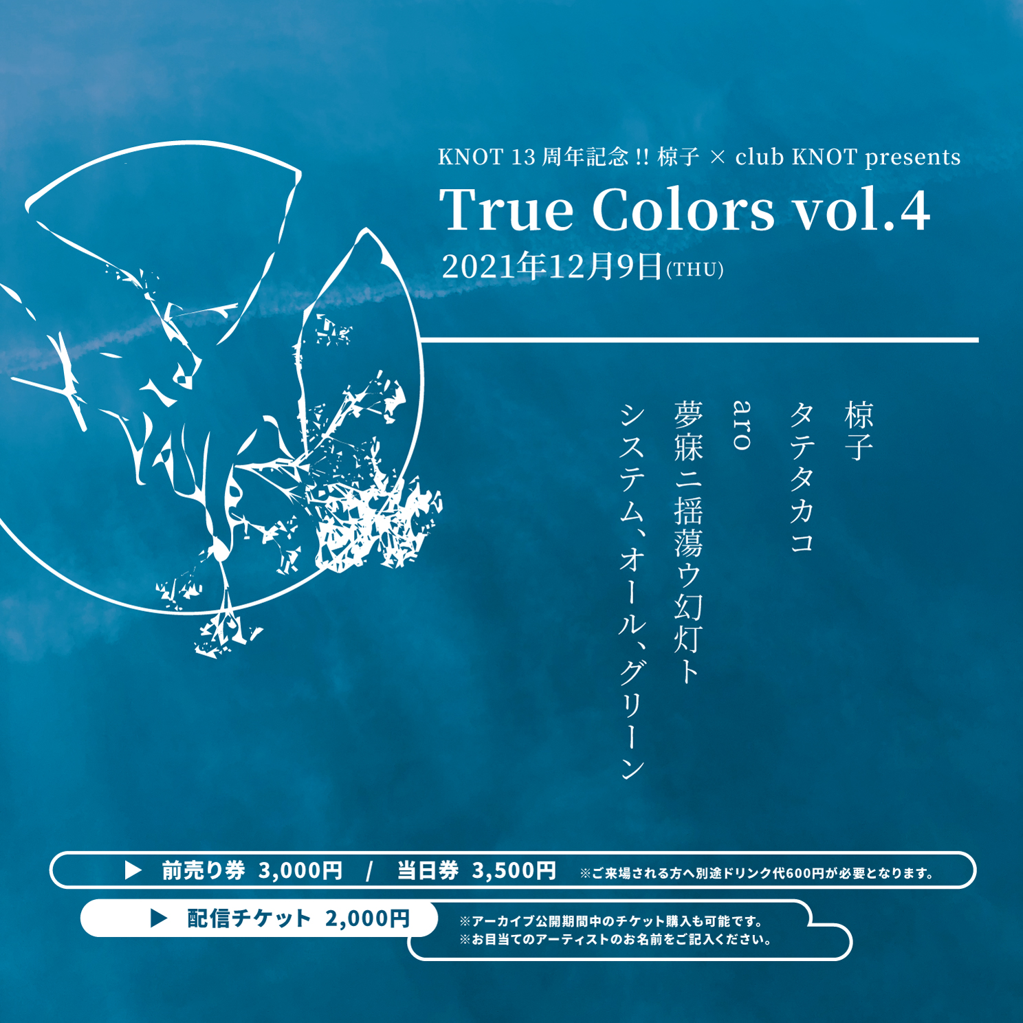 KNOT 13周年記念 椋子 × club KNOT presents True Colors vol.4