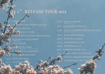 osage「23＝」Release Tour 2023