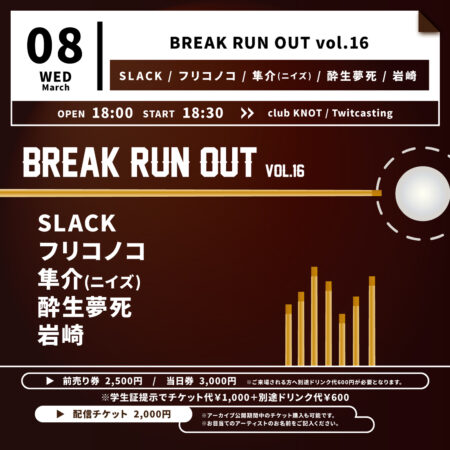 BREAK RUN OUT vol.16