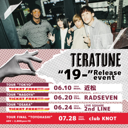 TERATUNE 「19- Release Tour MUSIC NIGHT FOR U」TOURFINAL!!