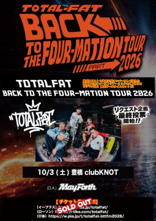 TOTALFAT BACK TO THE FOUR-MATION TOUR 2026
