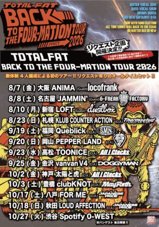 TOTALFAT BACK TO THE FOUR-MATION TOUR 2026